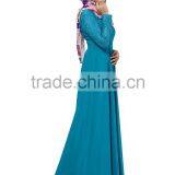 Wholesale Islamic Lace Sleeves Ethnic Muslim Dress thumbnail-3