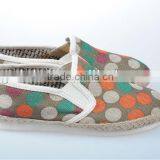 Top Fashion Print Round Cycle With Rope Fabric Shoes for Women thumbnail-1