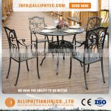 Cast Aluminum Outdoor Garden Furniture Dinning Table And Chairs