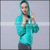 Women Thin Slim Fit Zipper Pullover Light Weight Fitness Active Athletic Workout Running Hoodie Wholesale thumbnail-2