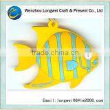Fish Shaped 3d Pvc Rubber Keychain/fridge Magnets Tourism Souvenirs
