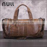New Stylish Promotional Custom Waterproof Vintage Oil Genuine Leather Travel Duffle Bag for Men thumbnail-1