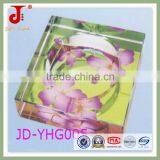 New Design Mordern Square Rectangle Engraved Crystal Ashtray thumbnail-1