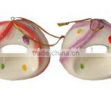 Customized Ceramic Wedding Decoration Napkin Rings Hanging Decoration