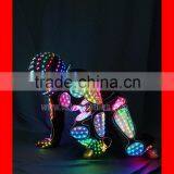 Programmed Full Color LED Robot Costumes With Helmet Gloves