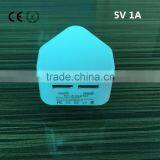 CE RoHS Approved UK Plug Dual USB Charger For Phone thumbnail-2