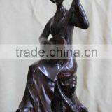 Resin Playing Music Girl Statue DSF-HR41 thumbnail-1