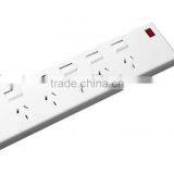 Australian Power Strips SAA Power Strips, 6-outletpower Board With Cable 4V-75 3X1.0mm2