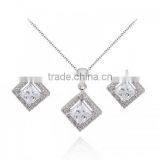 925 Zircon Jewelry Prices Simple Jewellery Set