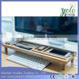 Office/Home Basics Computer and Telephone Desk Organizer Bamboo Office Desk Organizer thumbnail-2
