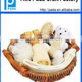 Wicker Basket Bath Sets