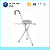 Outdoor aluminum walking stool cane