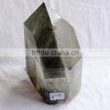 5.05kg Big Green Phantom Obelisk Clear Crystal Decorative Wand for Sale thumbnail-1