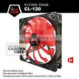 Alseye CA701w Manufacture CL-120-R 120*120*25mm Red Led Computer Case Cooling Fan thumbnail-5