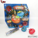 2014 Promotional magnetic battery operated flash top toy with music and light
