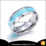 Wedding Engagement Imitation Diamond Stainless Steel Ring 18k White Gold Plated Stainless Steel Jewelry thumbnail-1