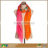 Women Beautiful Multicolor Winter Soft Warm Jacquard Scarf Evening Shawls