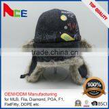 2016 Oem Your Own Logo 100% Cotton Attractive Winter Baby Caps And Hat