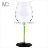 Decorated Clear Crystal Wine Glass for Wedding and Events thumbnail-5