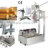 (4 in 1) 5L Spanish Manual Commercial Churro Machine + Working Stand + 12L 110v 220v Electric Deep Fryer + 1L Filling Machine