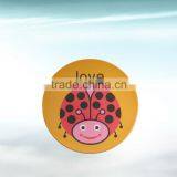 9" Two Tone Orange Melamine Round Serving Side Plate / Tray thumbnail-3