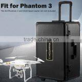 Aluminum Rolling LuggageHard Case Travel Carry Case Box For DJI Phantom 3 Copter