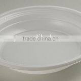 8''(20.5cm) White Thin Round Disposable Plastic Deep Plate