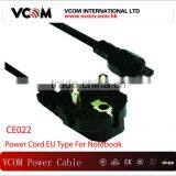 High Quality European Standard AC Power Cord For Notebook