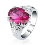 Gold ruby ring designs for women, 18k gold red ruby ring
