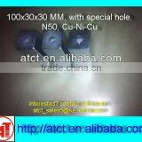 Super Strong Block Magnet,magnet With Screw Hole