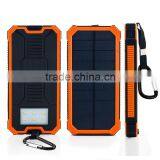 Hot Selling Waterproof Portable 10000mah Solar Power Bank