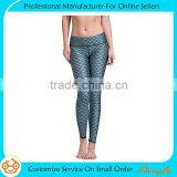 Lady's Printed Wide Waistband High Compression Workout Yoga Leggings thumbnail-1