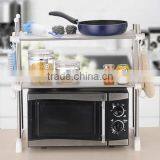 Kawachi Kitchen Microwave Oven Racks Double Bowl Stainless Steel Rack thumbnail-2