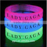 Hot Glow Plastic Promotional Gift Wristband Bracelet With Customizd Logo thumbnail-4