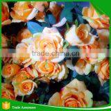 Half Opening Yellow Artificial Silk Rose thumbnail-2