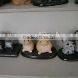 Pair RAT Marble Stone Figurine Collectible thumbnail-1