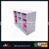 White Coating Eco Friendly Cheap Wooden Toy Chest thumbnail-1