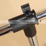 Single Garment Rack Grey Clothes Portable Hanging Rail Two Lockers Wheels thumbnail-3