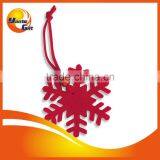 Felt Snowflake Ornament With Ribbons