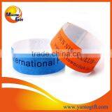 Recycled club tyvek wristband with custom logo printing