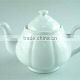 Elegant White Pumpkin Ceramic Teapot With Cheap Price in Stock thumbnail-1