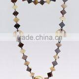 High Quality Best Selling Buffalo Horn Yellow and Black Modern Necklace From Vietnam thumbnail-1