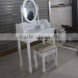 Cheaper Made-up Table/schmenktisch&hocker/white Dressing Table With Mirror thumbnail-2