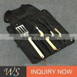 Color Painted Thinner Stainless Steel Handle Stainless Steel Europeen Bbq Grill Tool Set for Outdoor thumbnail-1