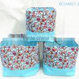 Set of 3 Beautiful Cloth Storage Basket and Laundry thumbnail-2