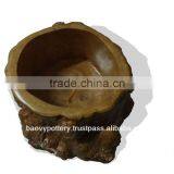 Vietnam Wooden Planter, Planter From Tree Root (from Top) thumbnail-1