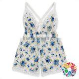 New Born Boutique Clothing One Piece Romper 100% Cotton Florals Baby Girl Romper thumbnail-2