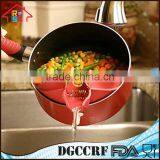 NBRSC Red Silicone Pouring Spout Clip on Easy Pour Spout for Pots and Bowls thumbnail-3