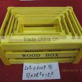 Wholesale Customized Colorful Antique Wooden Crate thumbnail-1
