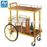 Luxury Food Service Flambe Trolley With Double Gas Stoves and Wheels thumbnail-4